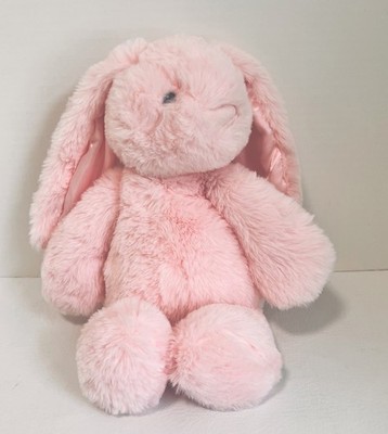 Spark Create Imagine Pink Bunny Rabbit Plush Stuffed Animal Rattle Satin Ears