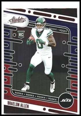 2024 Panini Absolute #190 Braelon Allen Red and Blue