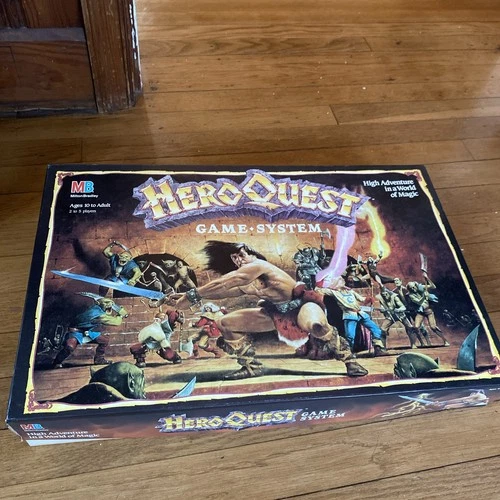 Hero Quest Board Game Game System Milton Bradley VTG 1989 1990 Edition COMPLETE