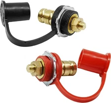 2PCS Battery Charger Post, Remote Battery Terminals 3/8" Stud Battery Jump Post,