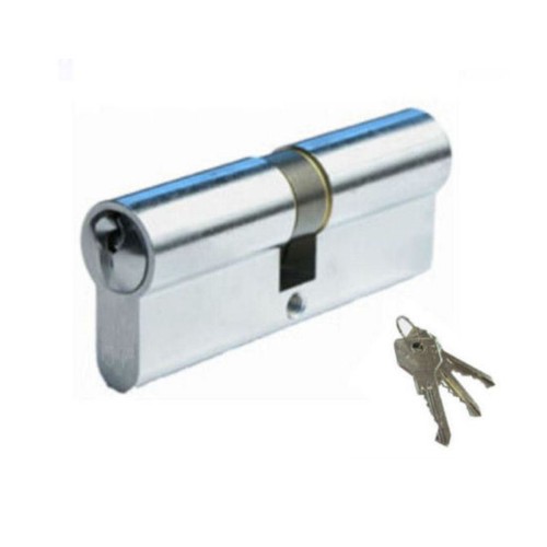 Replacement Euro Cylinder Lock Barrel for UPVC Doors 60mm (30/30) NP +3 Keys NEW