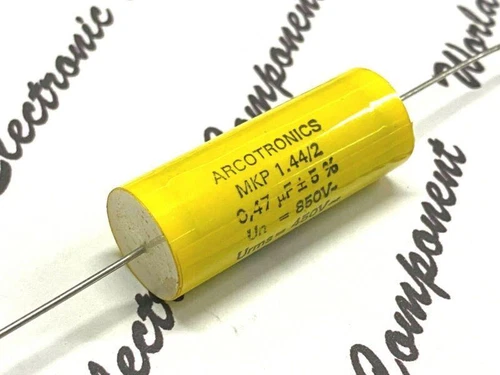 1pc ARCOTRONICS 0.47uF 850V 5% MKP 1.44/2 Axial Capacitor 16.5x45mm