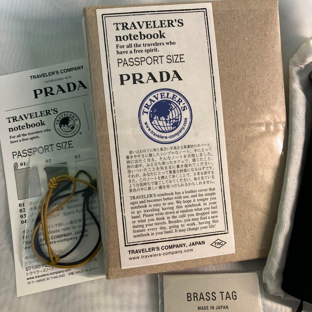 新品未開封PRADAプラダ×トラベラーズカンパニーBRASS TAGブラスタグ