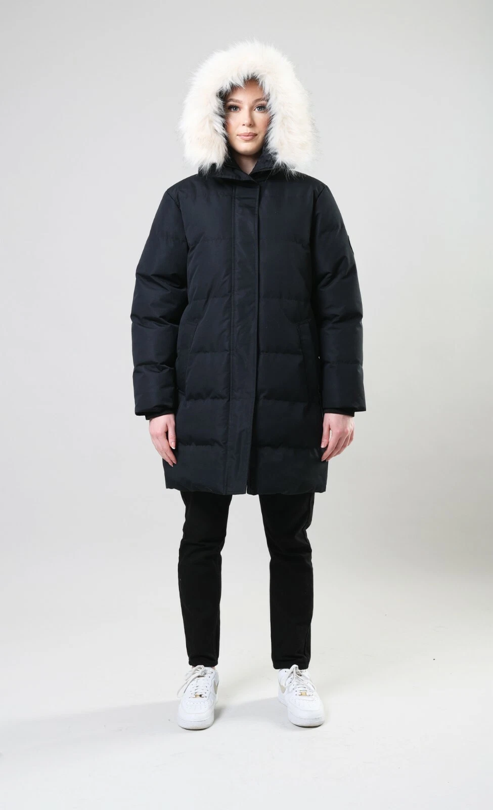 CANADA GOOSE Parka esterno artico alla moda antracite donna premium resistente all'acqua (NERO)
