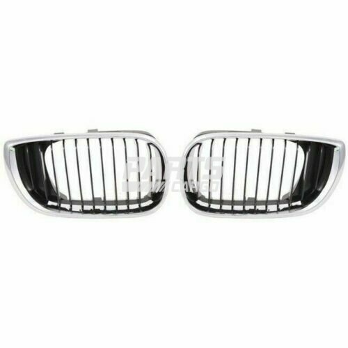 New Hood Mounted Grille LH & RH Fits 2002-2005 Bmw 325I 51137030545 51137030546 - Picture 1 of 3