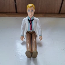 Vintage Playskool Blonde Male Doctor Nurse Dad  Figure Dollhouse Toy 6”
