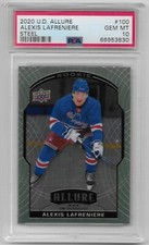2020-21 Alexis Lafreniere Upper Deck Allure Steel Rookie RC #100 PSA 10 GEM MINT