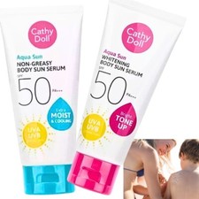 2x Cathy Doll Sunscreen Aqua Sun Whitening Body Sun Serum SPF50 PA  50ml