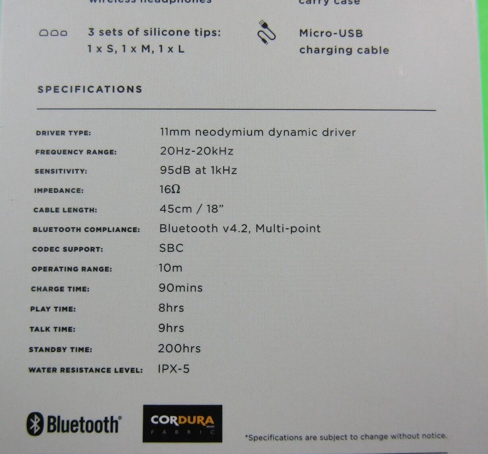 Auriculares intrauditivos AUDIOFLY AF45W inalámbricos Bluetooth y 8 horas de reproducción Foto 3 de 4