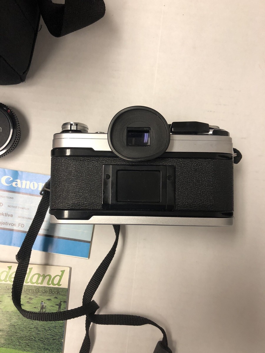 Canon AE-1 Silver Film Camera SLR FD 50mm f1.8 Lens From JAPAN | eBay