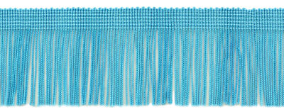 Chainette Fringe Trim, Color# 04 - Turquoise Blue [Sold By The Yard]
