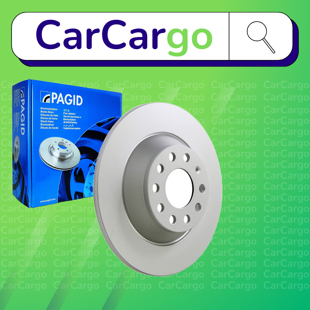 Pagid Solid Rear Brake Discs Pair For Audi A6 3.0 2004-2006 302 mm