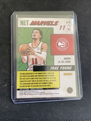 TRAE YOUNG 2021-22 PANINI DONRUSS NET MARVELS ATLANTA HAWKS 