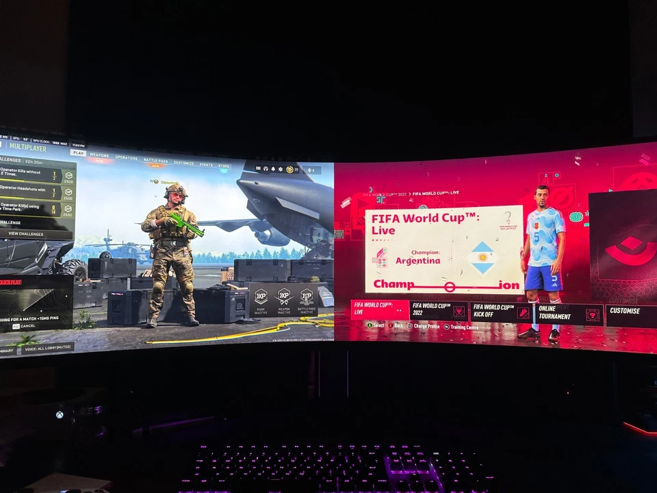 Samsung Odyssey Neo G9 49" Mini-LED Gaming Monitor - Black - Image 4 of 4