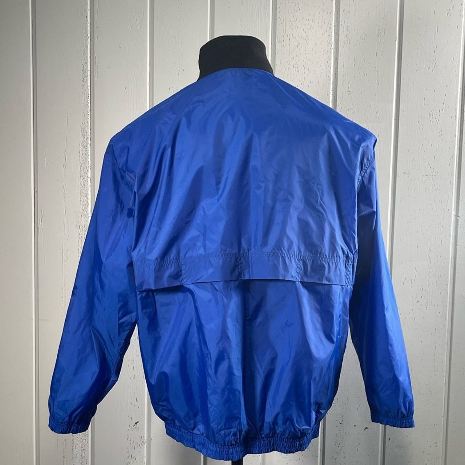 *Fila Pullover a vento uomo blu e nero con zip taglia L