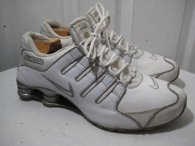 NIKE SHOX 309720-103 Running Training Sneakers Classic White