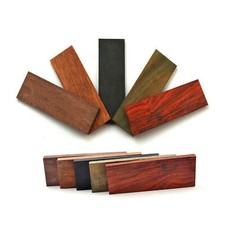 2PCS Knife Handle Material Mahogany Ebony Wood Scale Slabs Blade Bush Gun Making