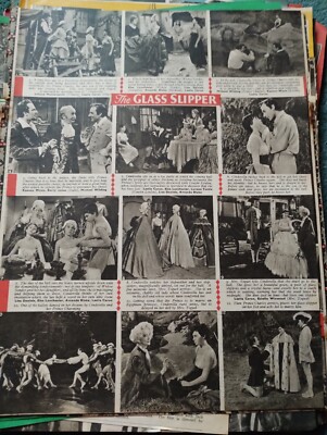  Sk117 Ephemera 50er Jahre Film The Glass Slipper Leslie Caron 