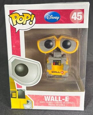 FUNKO POP WALL-E PIXAR DISNEY #45 w/Protector Some Box Dmg. See images