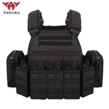 YAKEDA Tactical Vest - Military Chest Rig Airsoft Swat Vest for Men