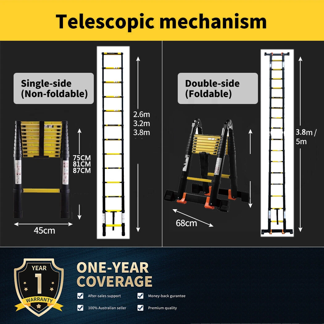 16 ft sale telescoping ladder
