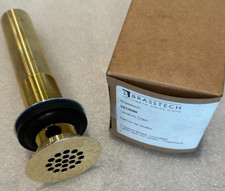 Brasstech 321/03N - Lavatory Grid Drain With Overflow Holes, Uncoated Pol. Brass