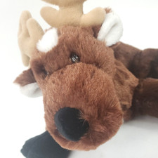 Webkinz HM137 Ganz REINDEER 10" inch Soft Brown Plush Stuffed Animal No Code