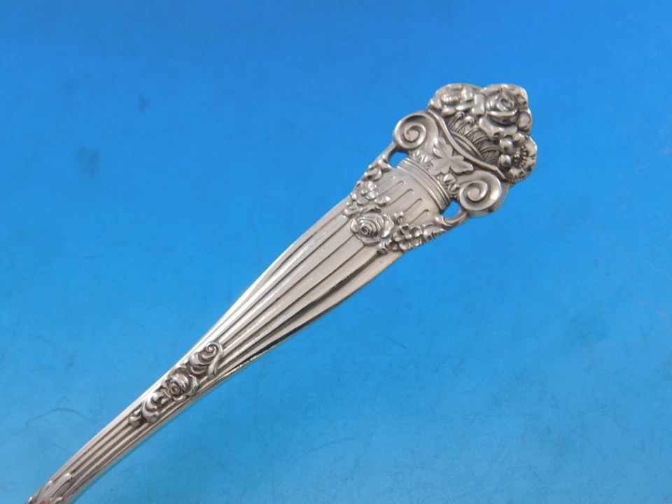 Tenedor de helado Georgian by Towle de plata esterlina antiguo 5 1/8" original antiguo  Foto 3 de 4