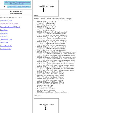 2000 Ford F250, F350, F450, F550 Super Duty & Excursion Service Manual CD-ROM - Picture 2 of 5