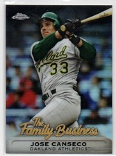 2019 Topps Chrome Update THE FAMILY BUSINESS #13 Jose Canseco OAKLAND A's 19