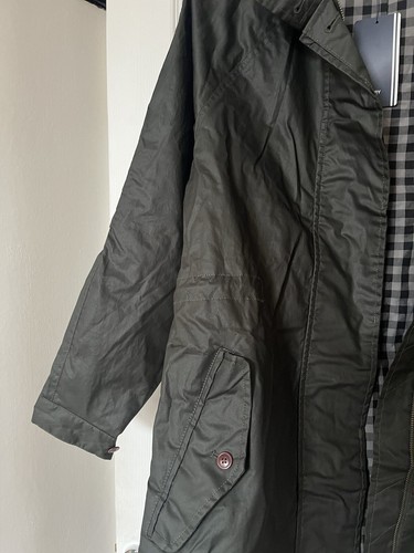 Fred Perry Parka Coat Jacket Womens Fishtail Gingham Lined Oversized 10 (fit 12) - Picture 2 of 10