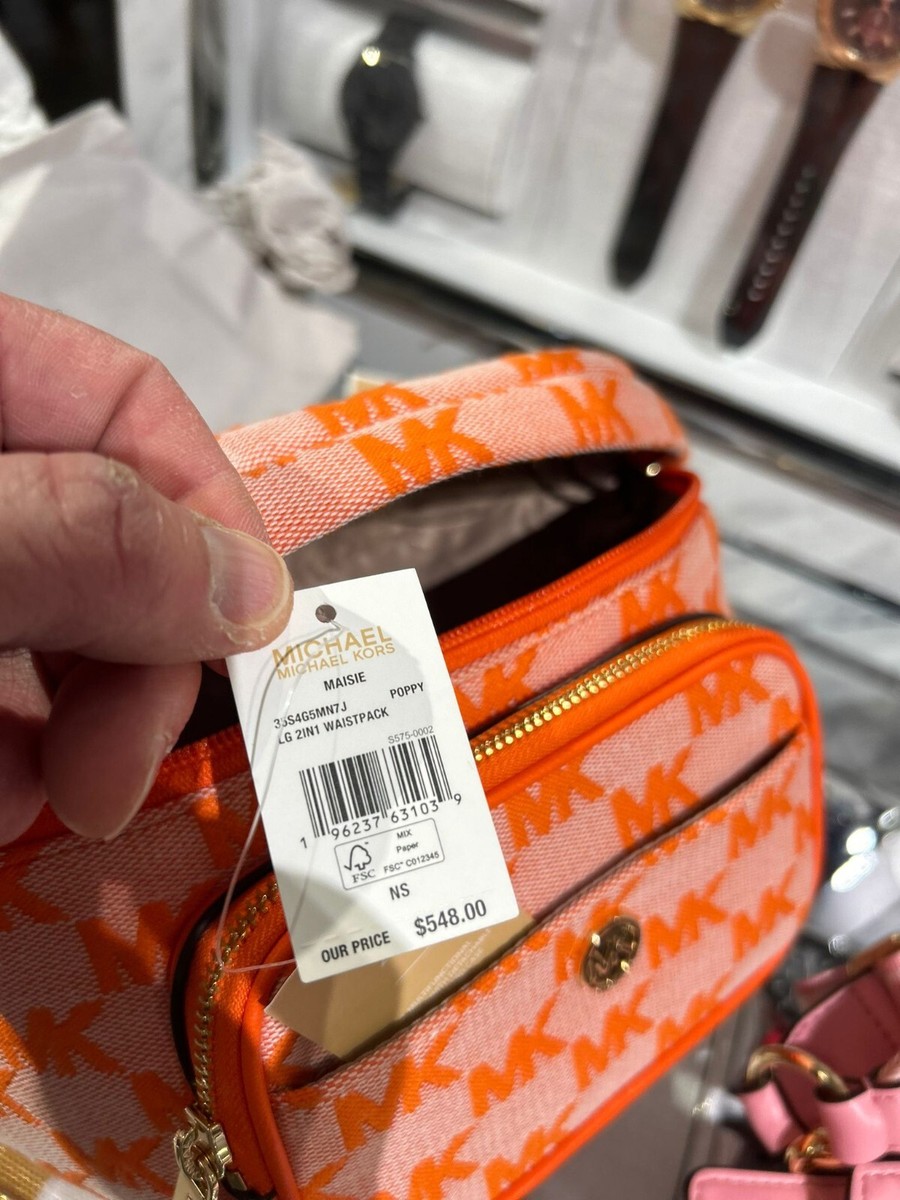 Michael Kors Maisie Large MK Logo 2 in 1 Waist Pack Belt Bag Michael Kors Maisie Large MK Logo 2 in 1 Waist Pack Belt Bag