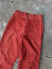 Levi  s Vtg 70s Moleskin Burnt Orange Boot Cut Pants 28 x 33
