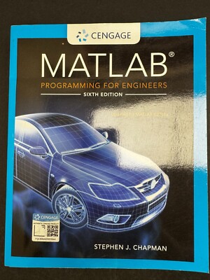 MATLAB Programming for Engineers by Stephen Chapman (Paperback, 2019)