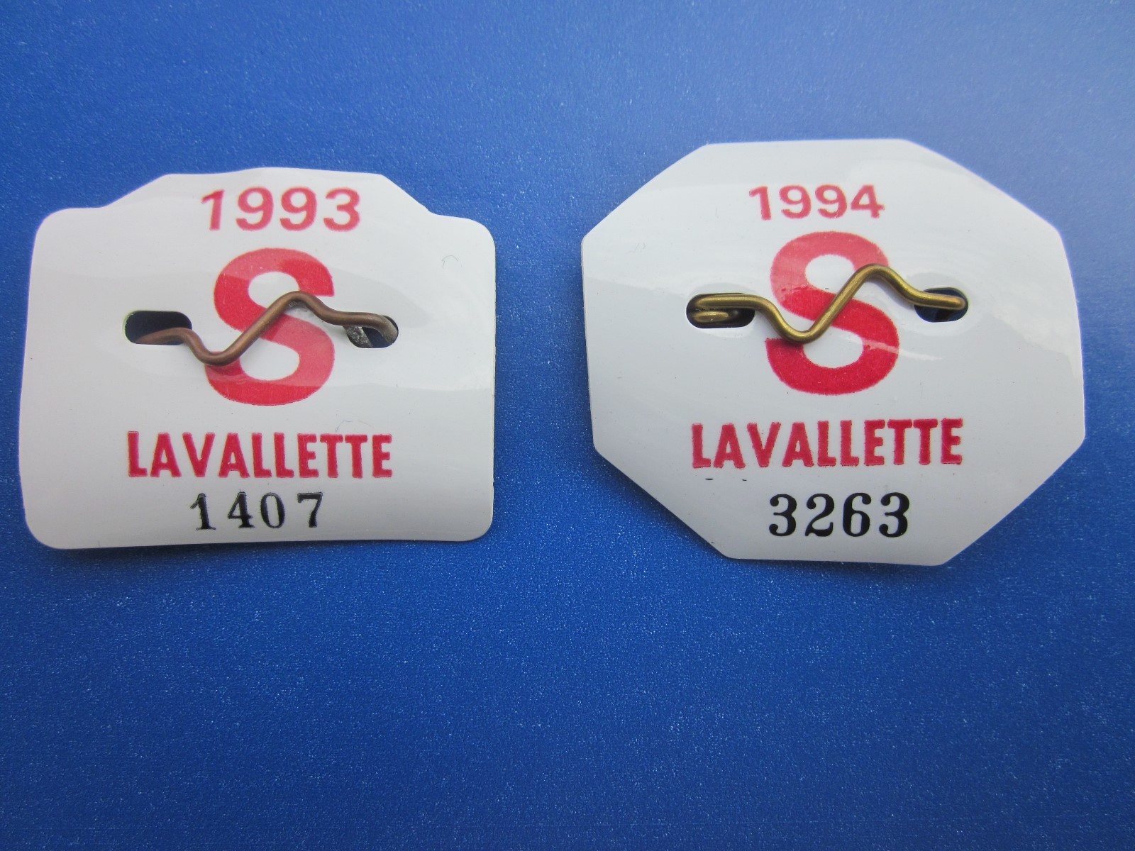43 YEAR COLLECTION LAVALLETTE NEW JERSEY SENIOR BEACH BADGES/TAGS eBay