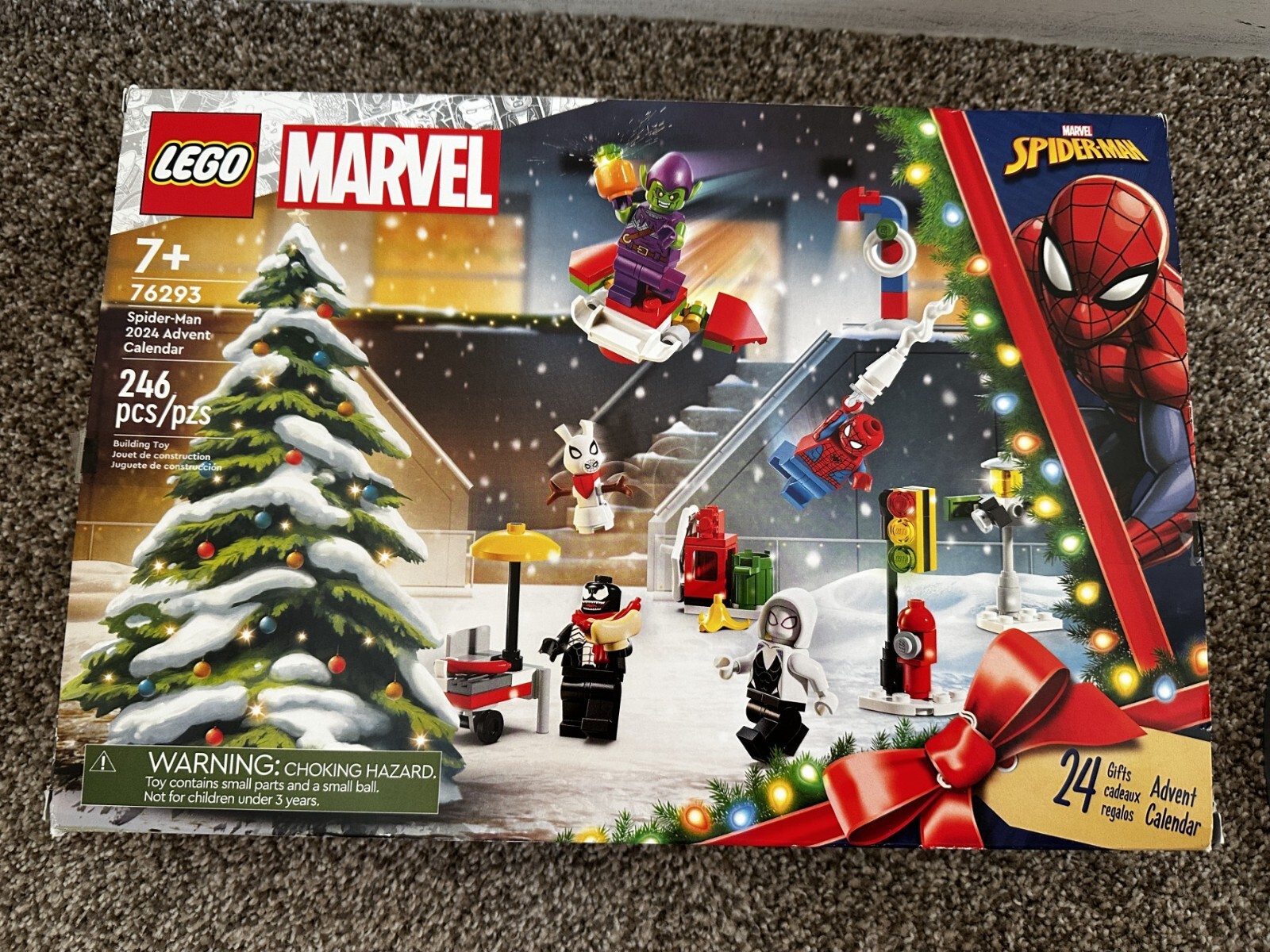 Lego 76293 Marvel 2024 Spiderman Advent Calendar -New