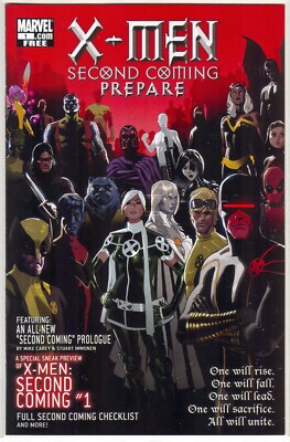 X-MEN SECOND COMING: PREPARE #1 NM 2010 promo