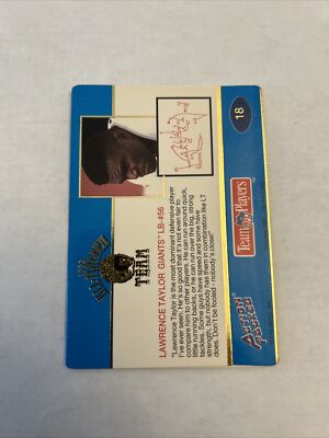 1993 Action Packed All-Madden Team Embossed LT LAWRENCE TAYLOR #18