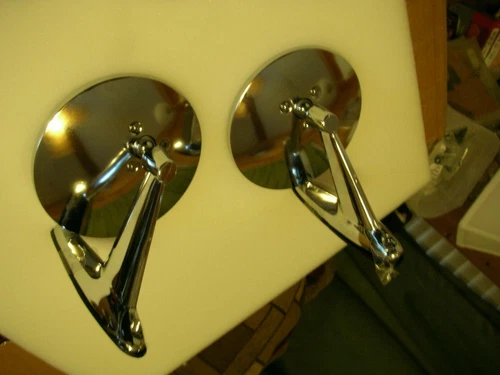 dodge Universal Heavy Duty Exterior Door Mount Rear View Mirror w/ Gasket