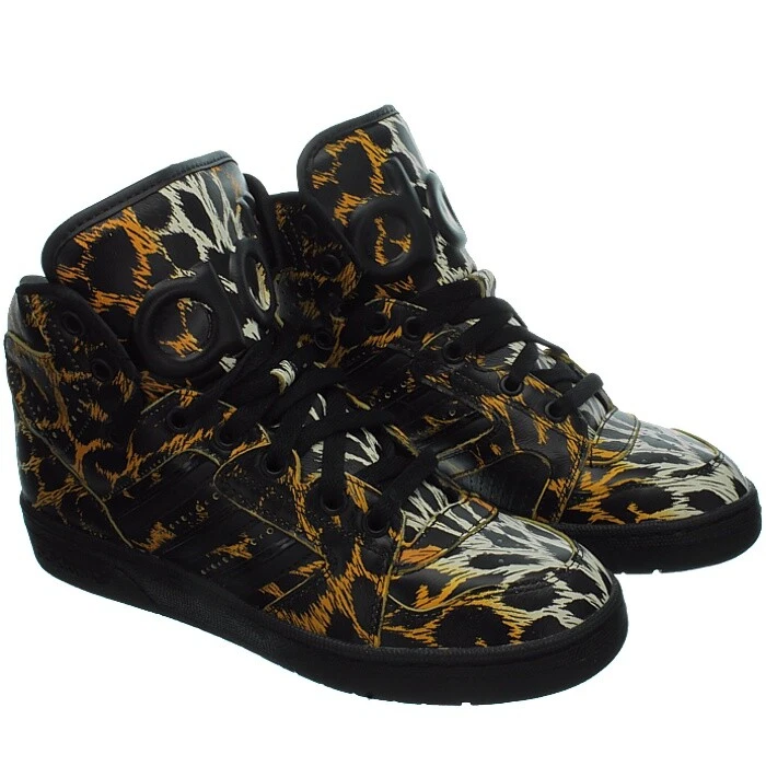 Adidas JS Instinct Hi Leopard schwarz Damen Sneakers Freizeitschuhe Leder NEU - Bild 3 von 4