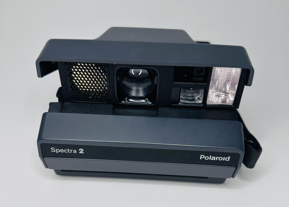 Polaroid Spectra Instant Film Camera Gray With Handle Pop Up Vintage  Untested