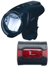B&M Beleuchtungsset IXON IQ Premium/IXBACK Senso inkl. Halter, Netzgerät, USB-Ka