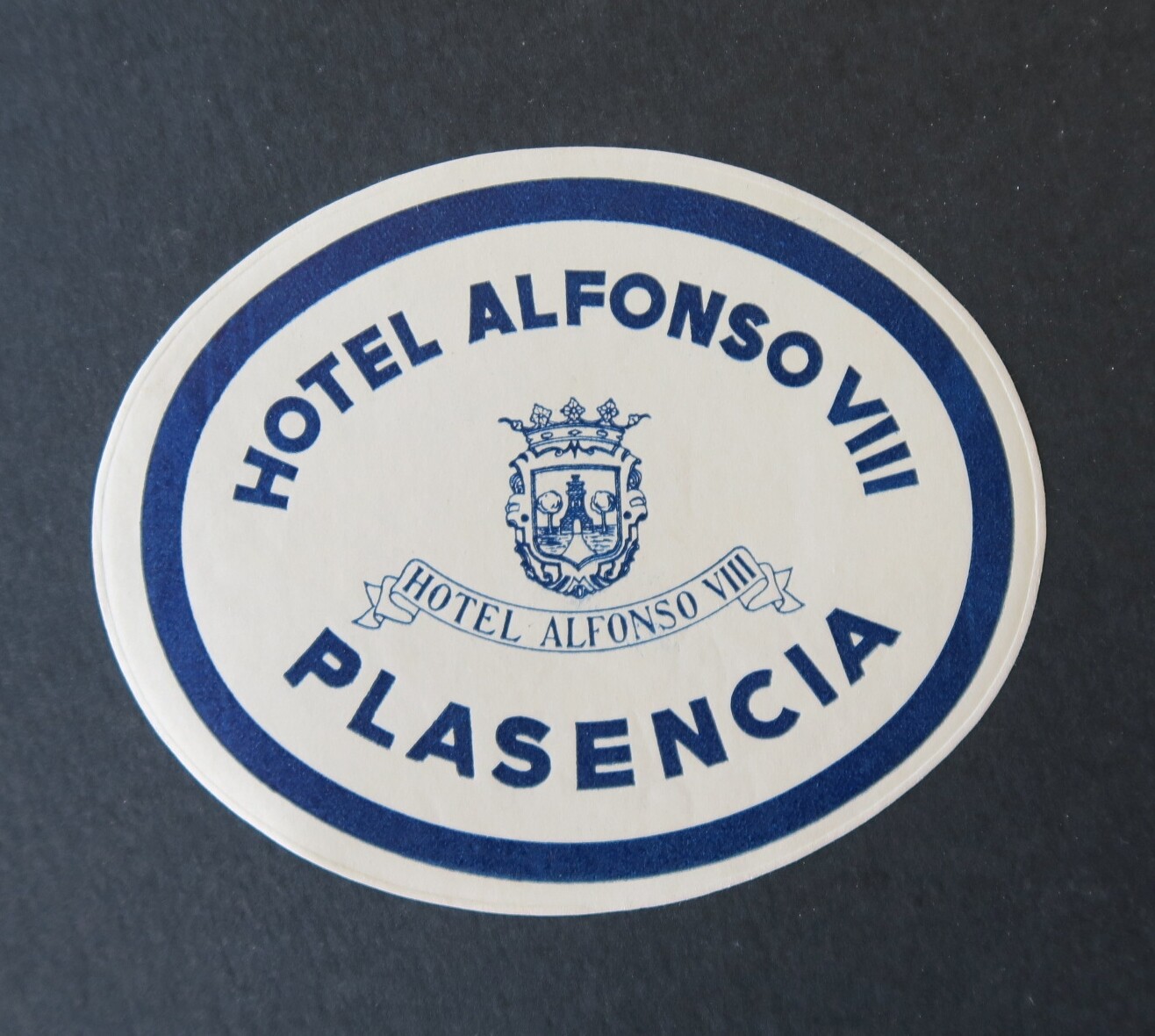 Ancienne étiquette HOTEL ALFONSO VIII PLASENCIA