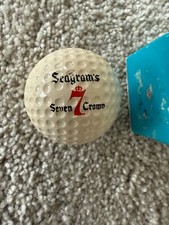 SEAGRAM'S SEVEN CROWN LOGO GOLF BALL IN A SINGLE GOLF BALL BOX MINT