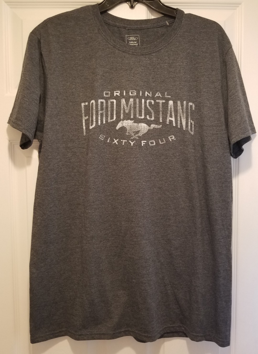 PONY New Original Ford Mustang Sixty Four Logo Mens Large Muscle Car T shirt