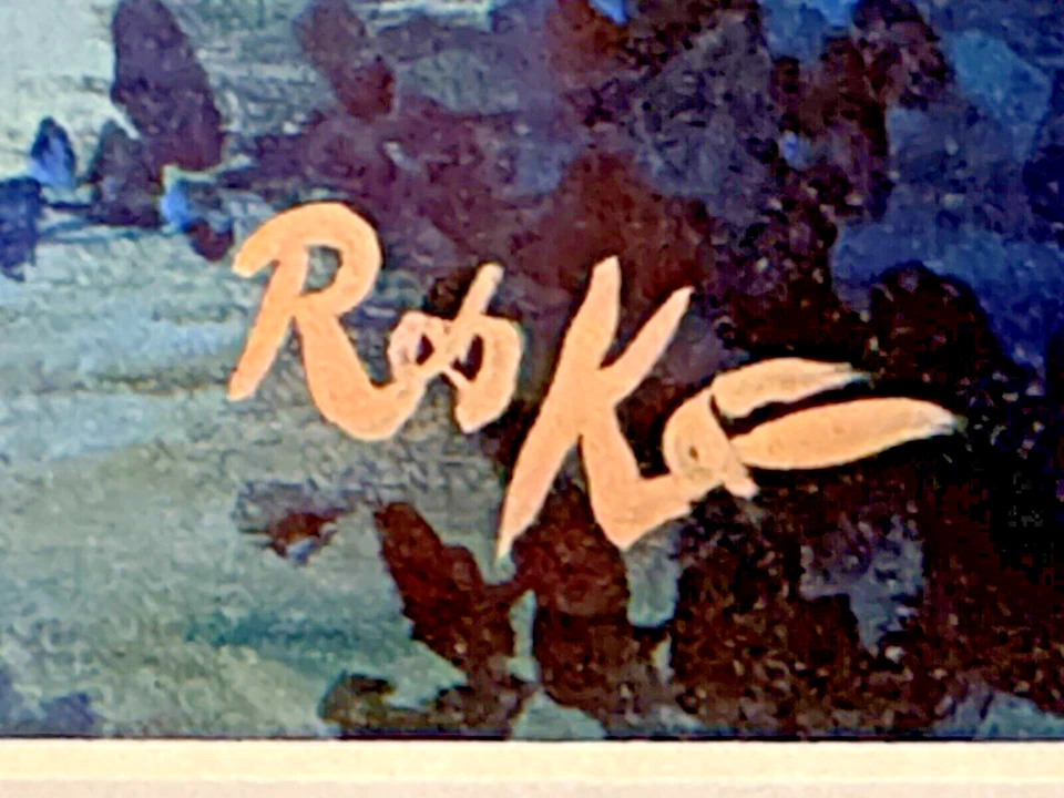 LITOGRAFÍA RETIRADA DE MICKEY Y MINNIE MOUSE DE MICKEY "NOCHE DE VERANO" ROB KAZ Foto 4 de 4