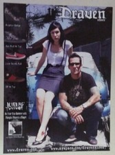 BLEEDING THROUGH Draven Shoes ~ Magazine PRINT AD Marta metalcore