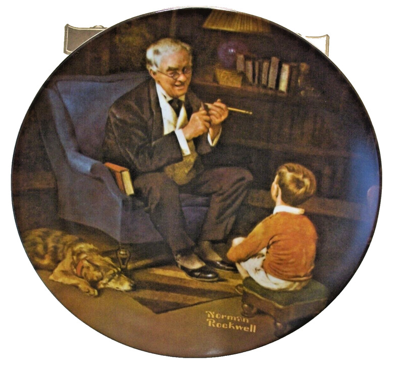 Knowles Norman Rockwell "The Tycoon"Collectors Plate