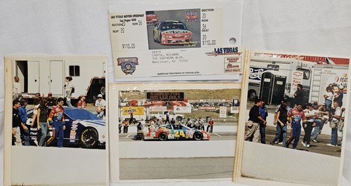 Biglietto gara inaugurale NASCAR Stub Las Vegas Motor Speedway + foto Jeff Gordon