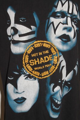 KISS Hot In The Shade World Tour T-Shirt Size Large Music